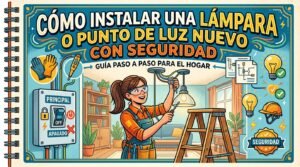Cómo instalar una lámpara o punto de luz nuevo con seguridad