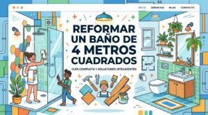 Reformar un baño de 4 metros cuadrados: presupuesto real y ejemplos